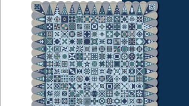 Jane Stickle Quilt - Row A